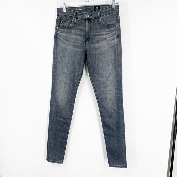 AG Adriano Goldschmied Farrah High Rise Skinny Jeans in Gray - Picture 1 of 7